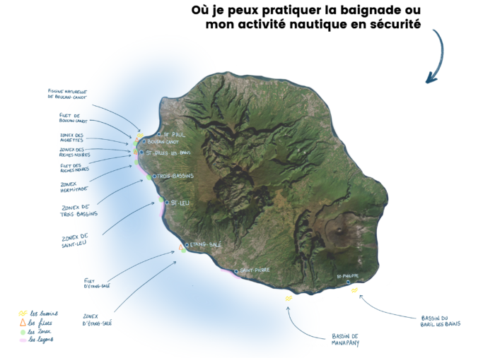 Cartographie Zones Surfing R Union